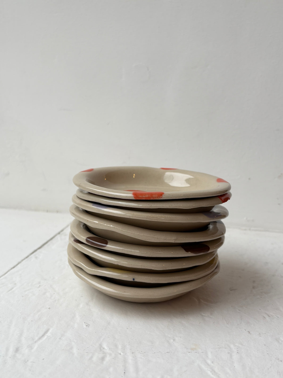 Le Dot Catchall Tray in Mayo ( Cream )
