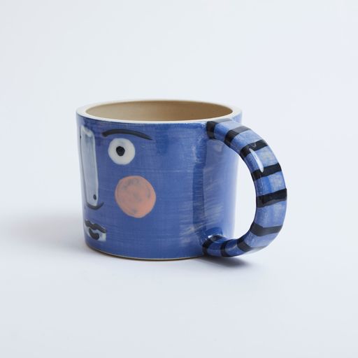 Face Mug Pale Blue