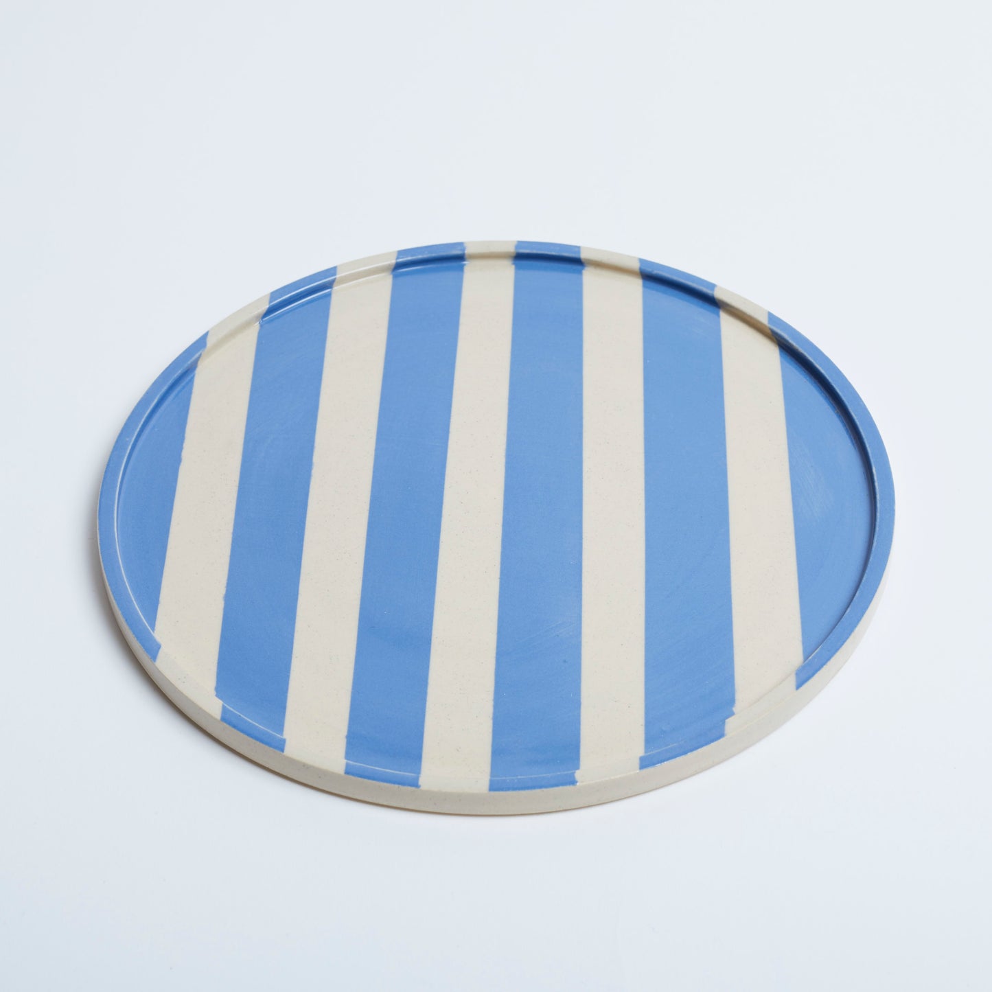 Duci Striped Plate Pale Blue 24cm