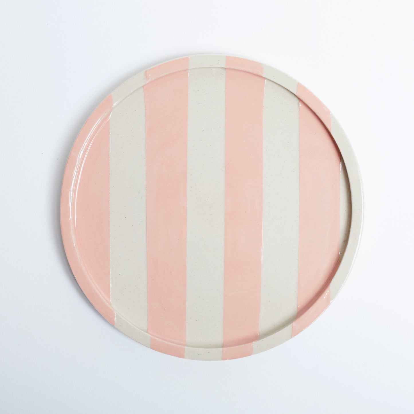 Duci Striped Plate Pink 15cm