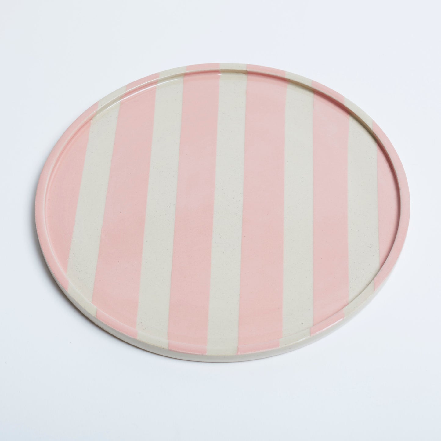 Duci Striped Plate Pink 24cm