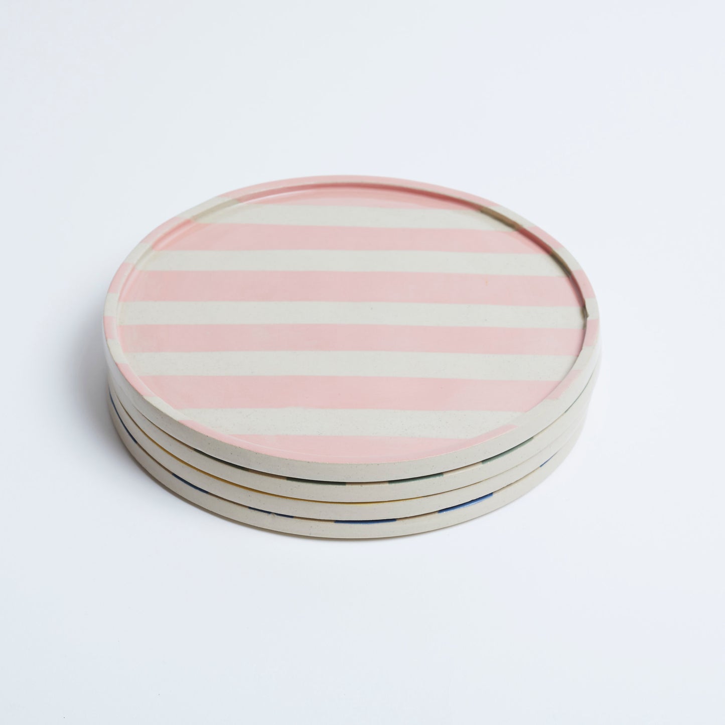 Duci Striped Plate Pink 24cm