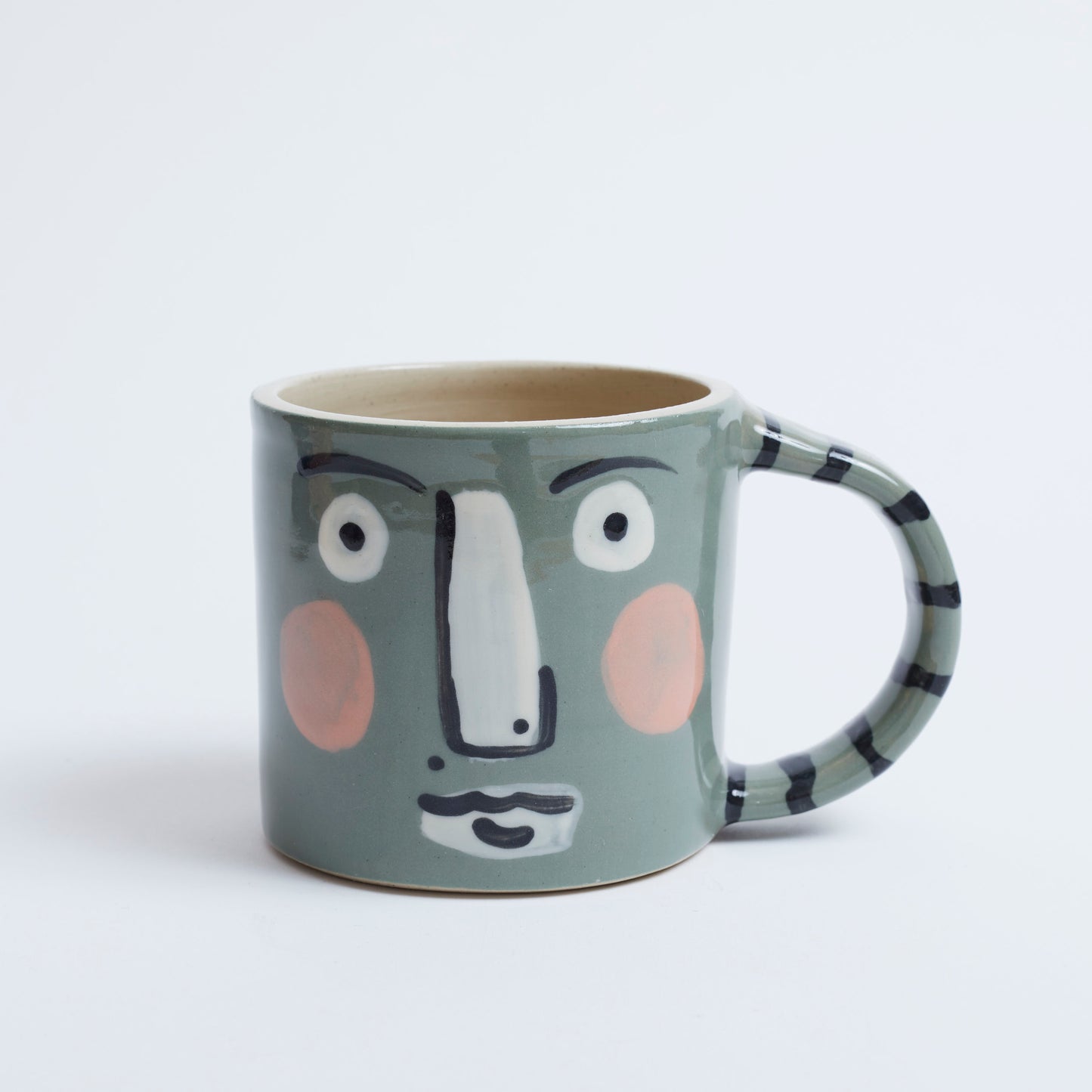 Face Mug Green