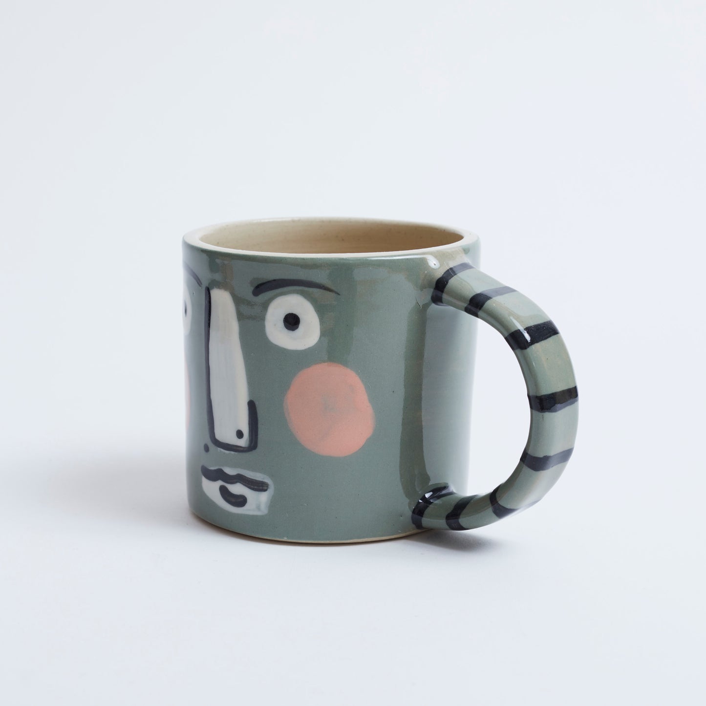 Face Mug Green