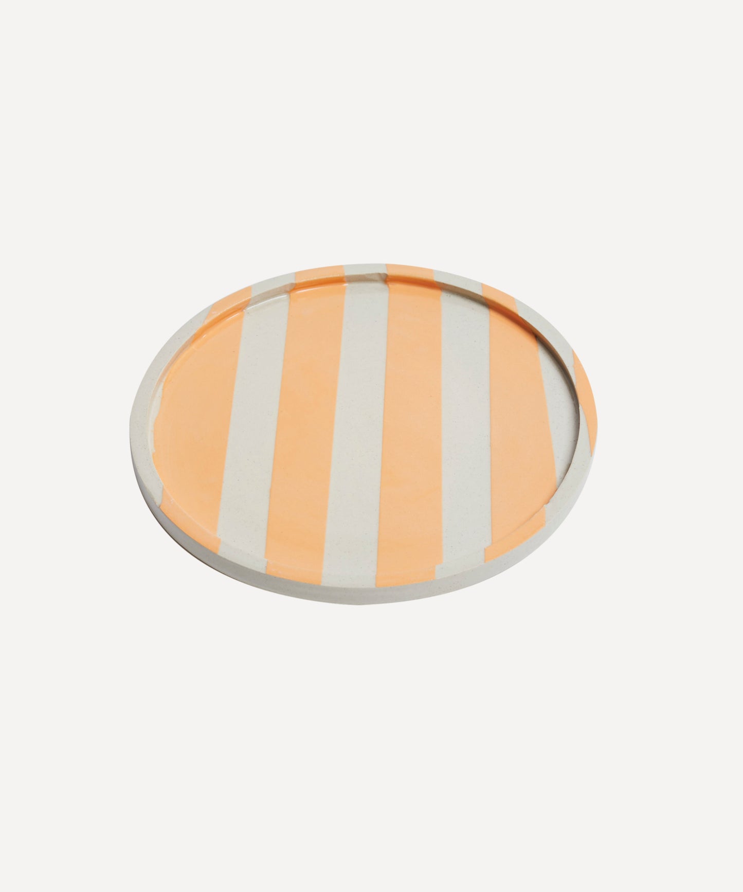Duci Striped Plate Orange 19cm