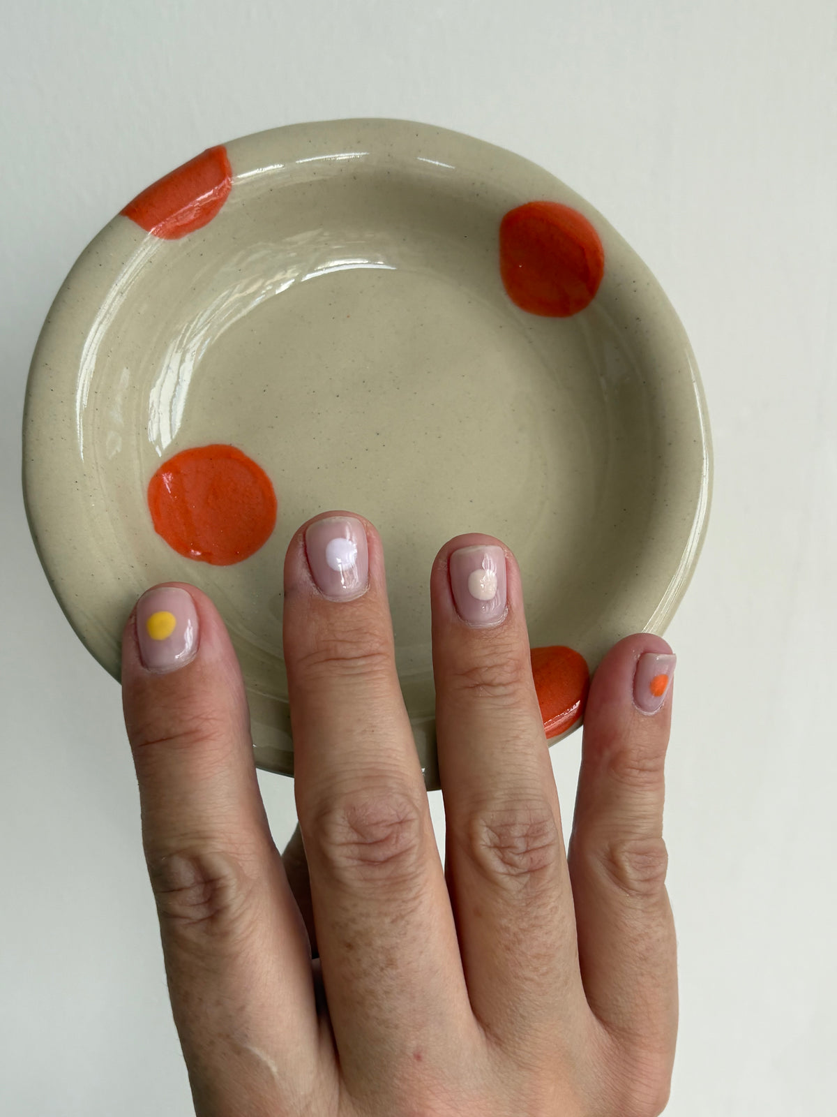 Le Dot Catchall Tray in Marigold ( Orange )
