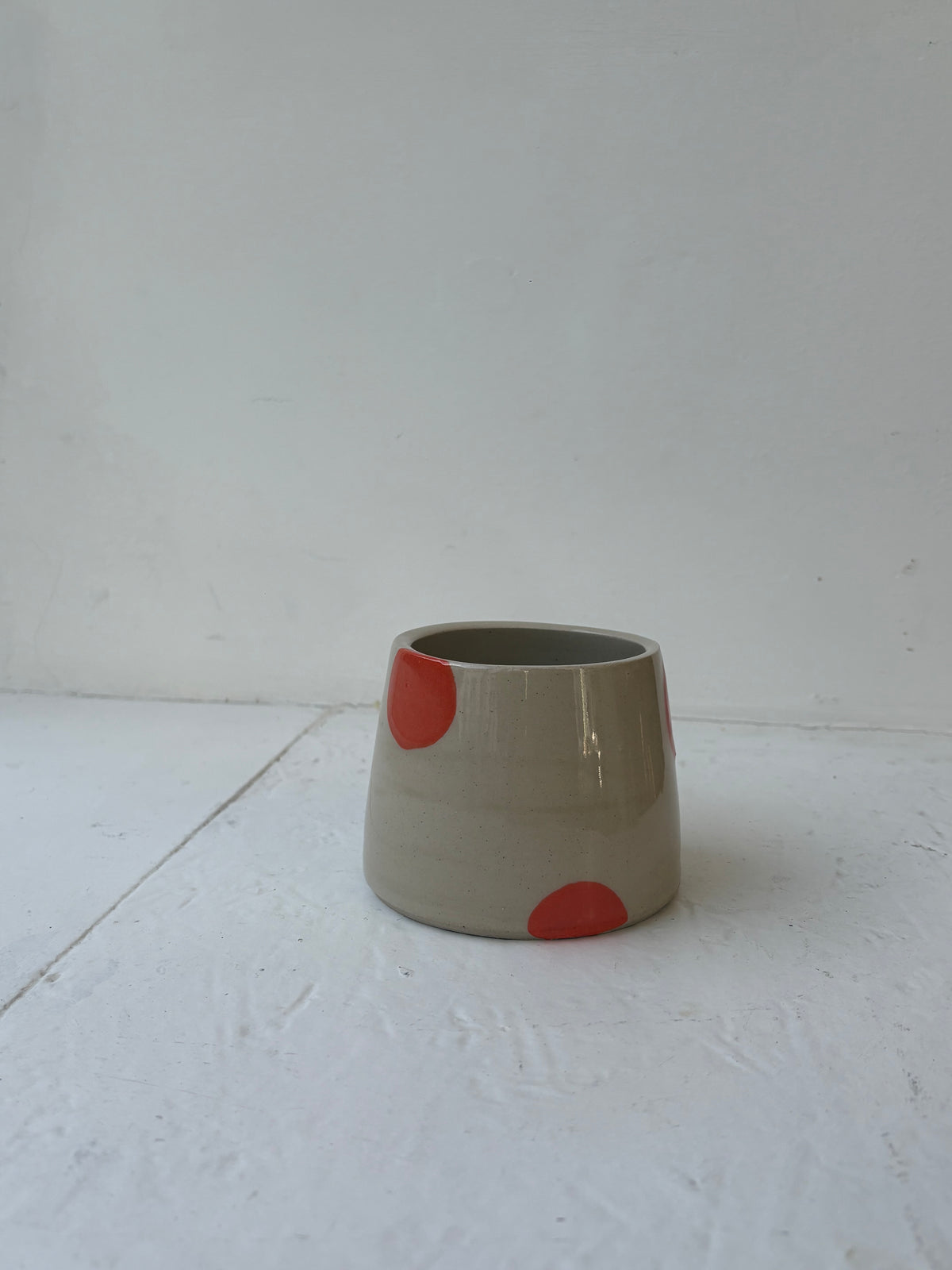Le Dot Handleless Cup in Marigold ( Orange )