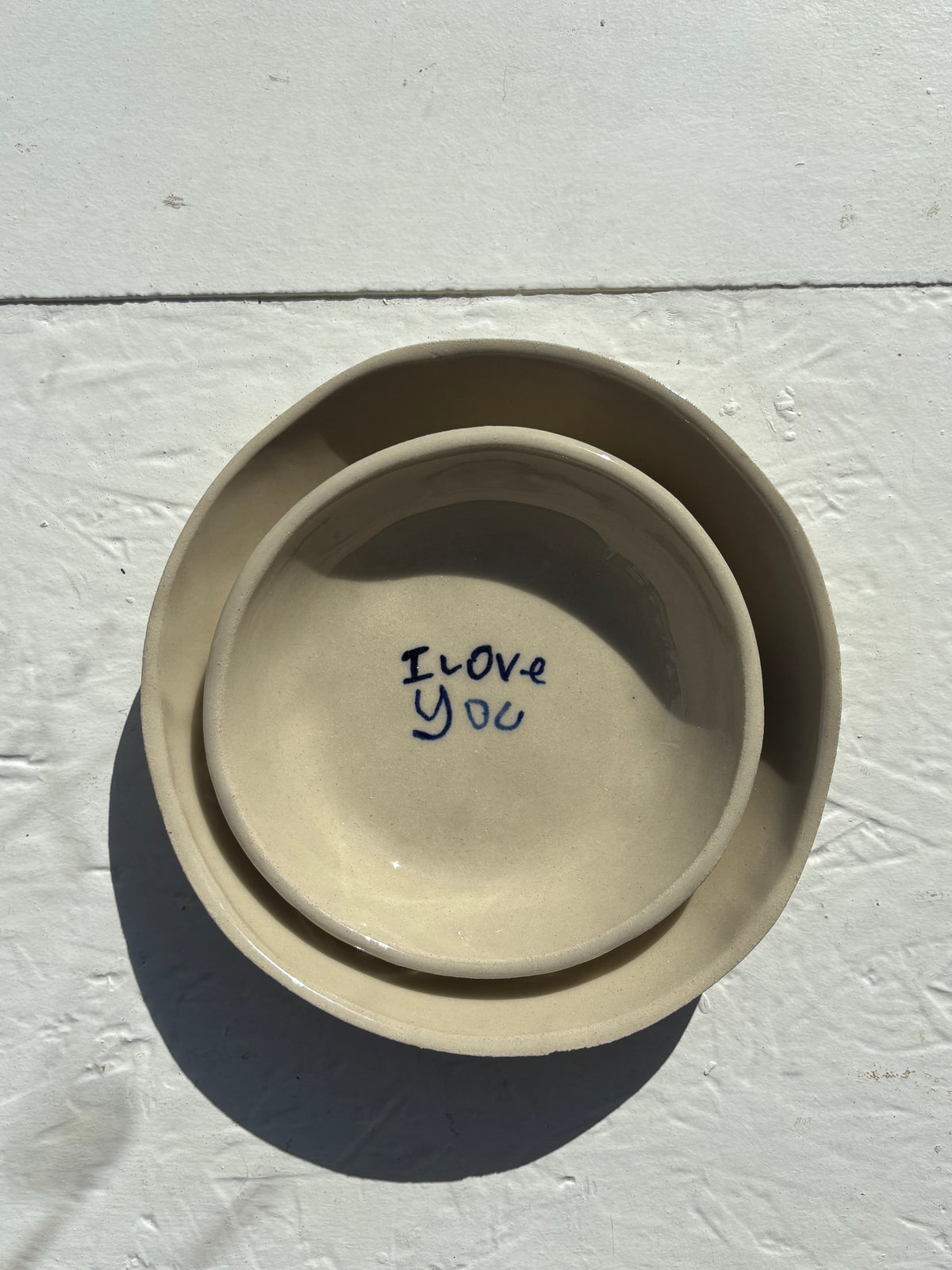 Small Love Note in Clay bowl