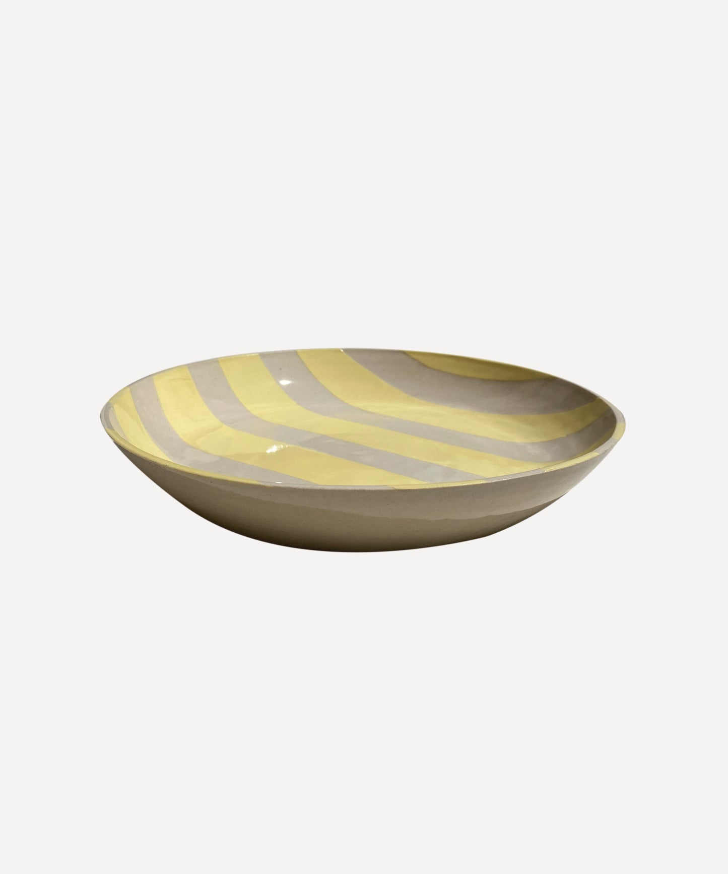 Duci Striped Bowl in Yellow
