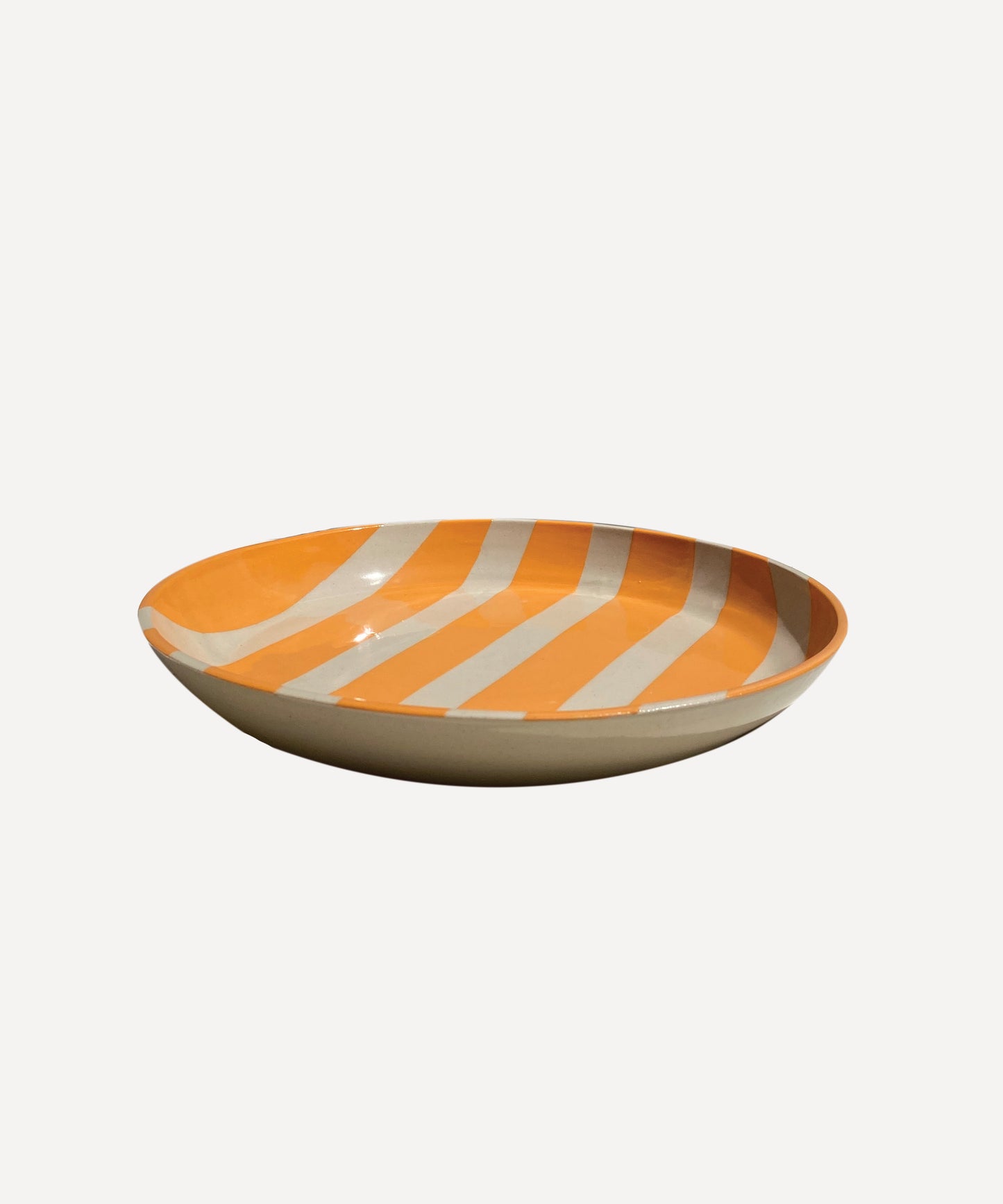 Duci Striped Bowl in Orange