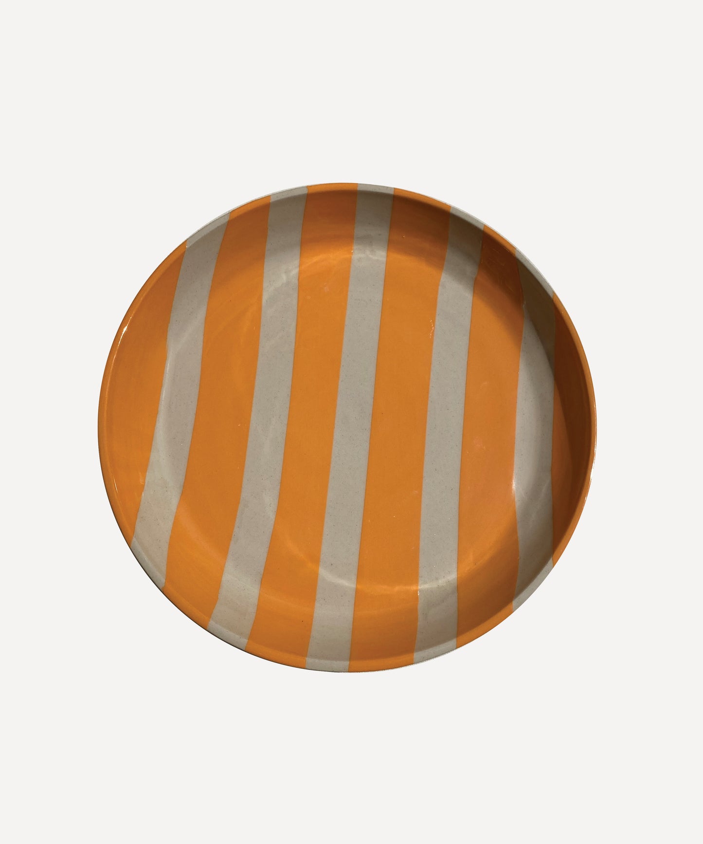 Duci Striped Bowl in Orange