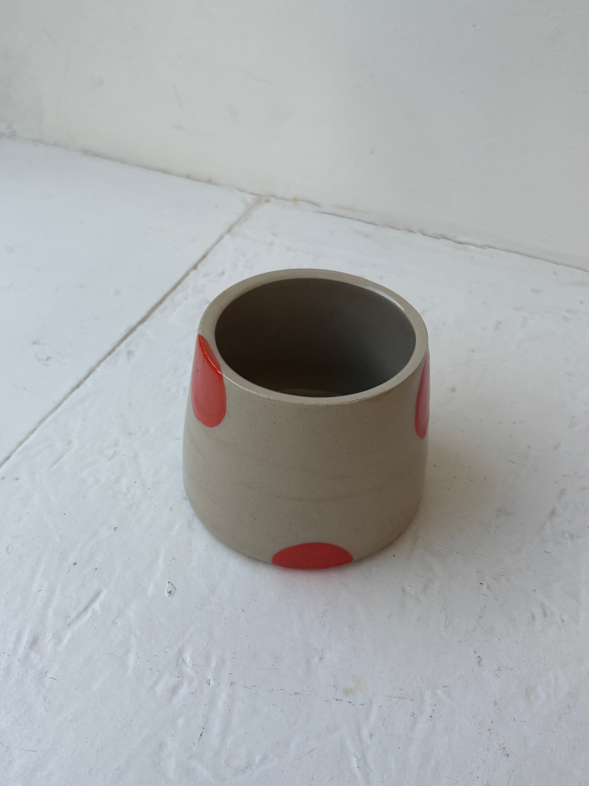 Le Dot Handleless Cup in Marigold ( Orange )