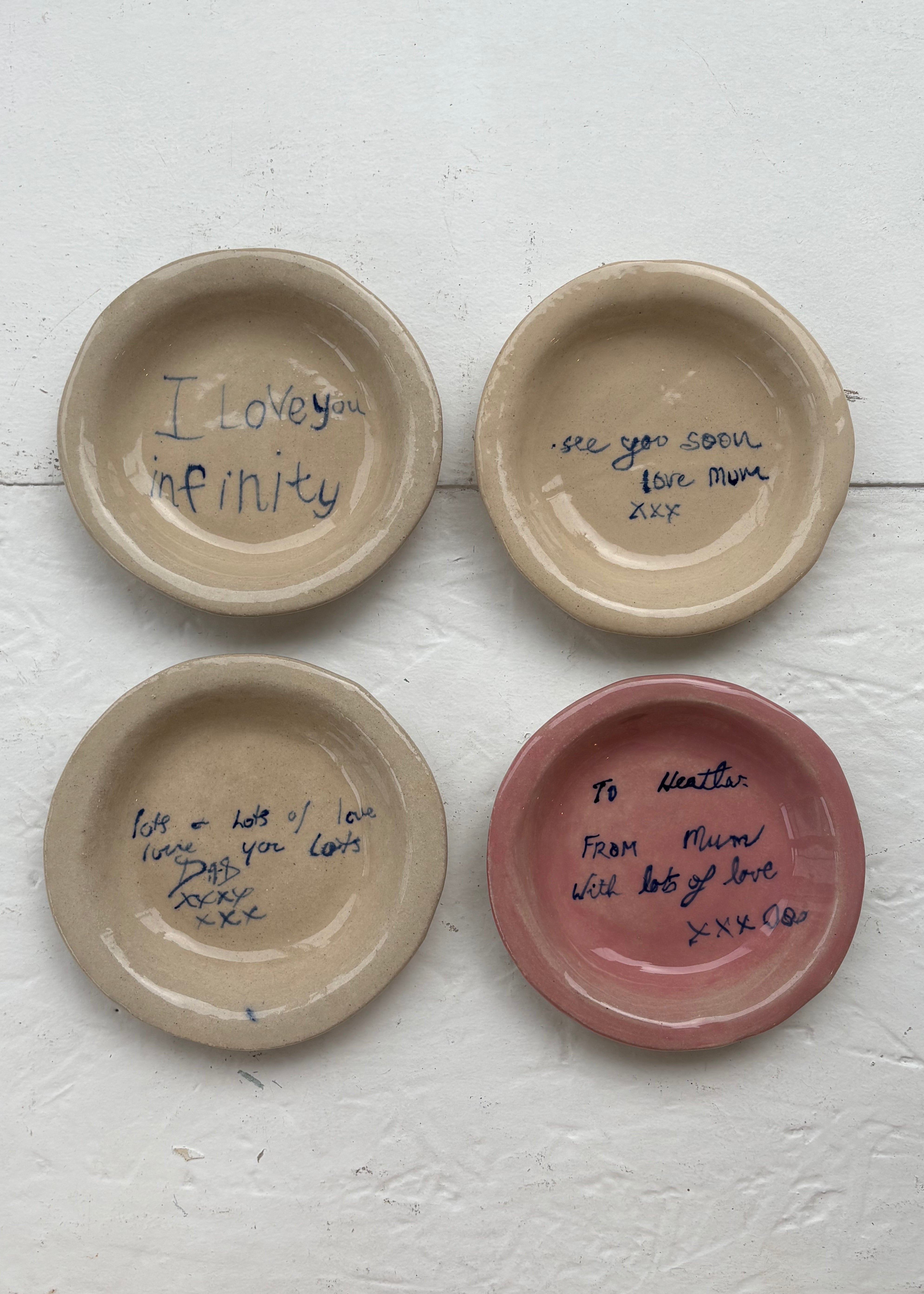 Love notes in Clay - Mini Plate – KS Creative