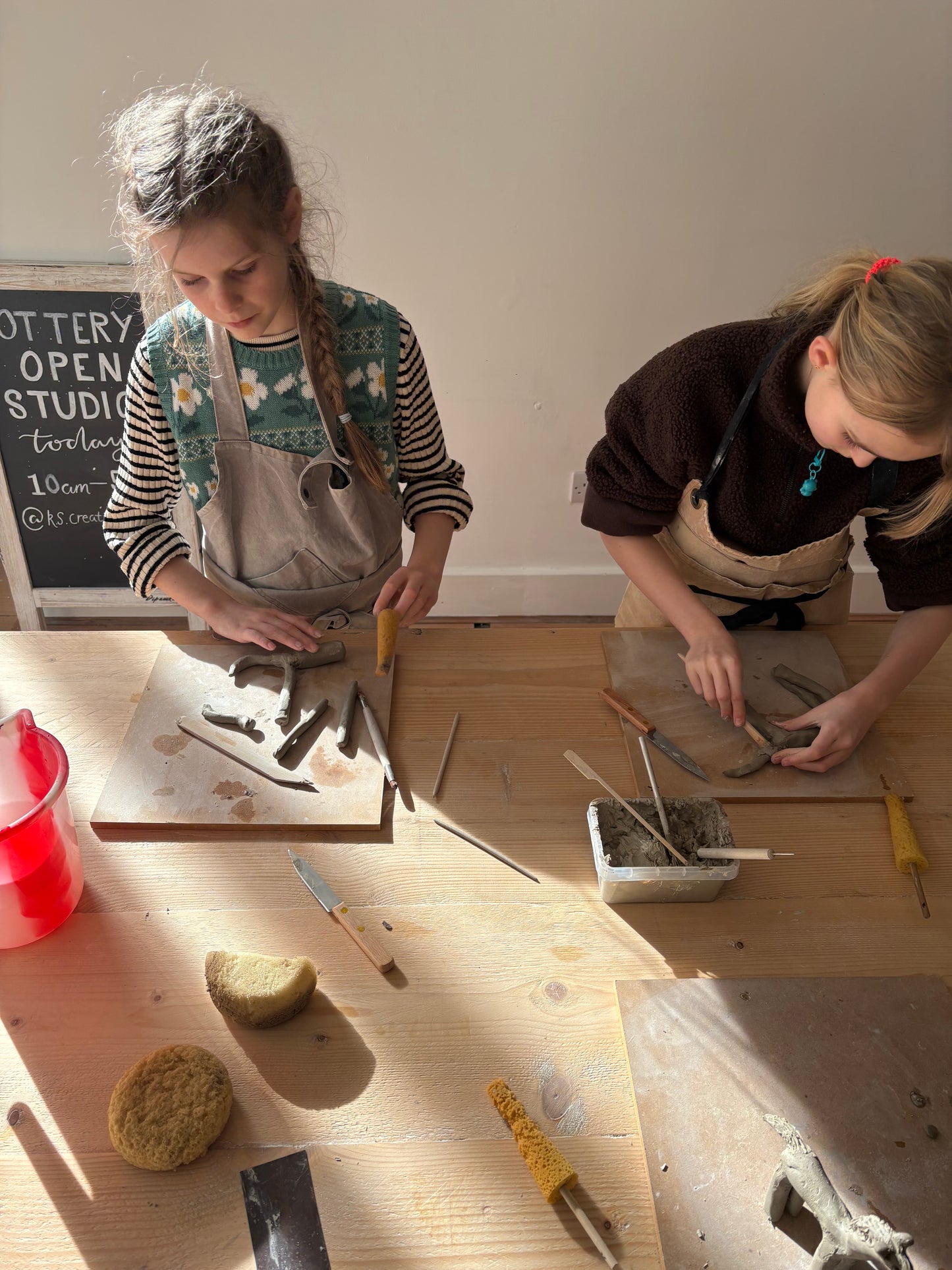 Childrens Hand building - Pottery Workshop - 14th June