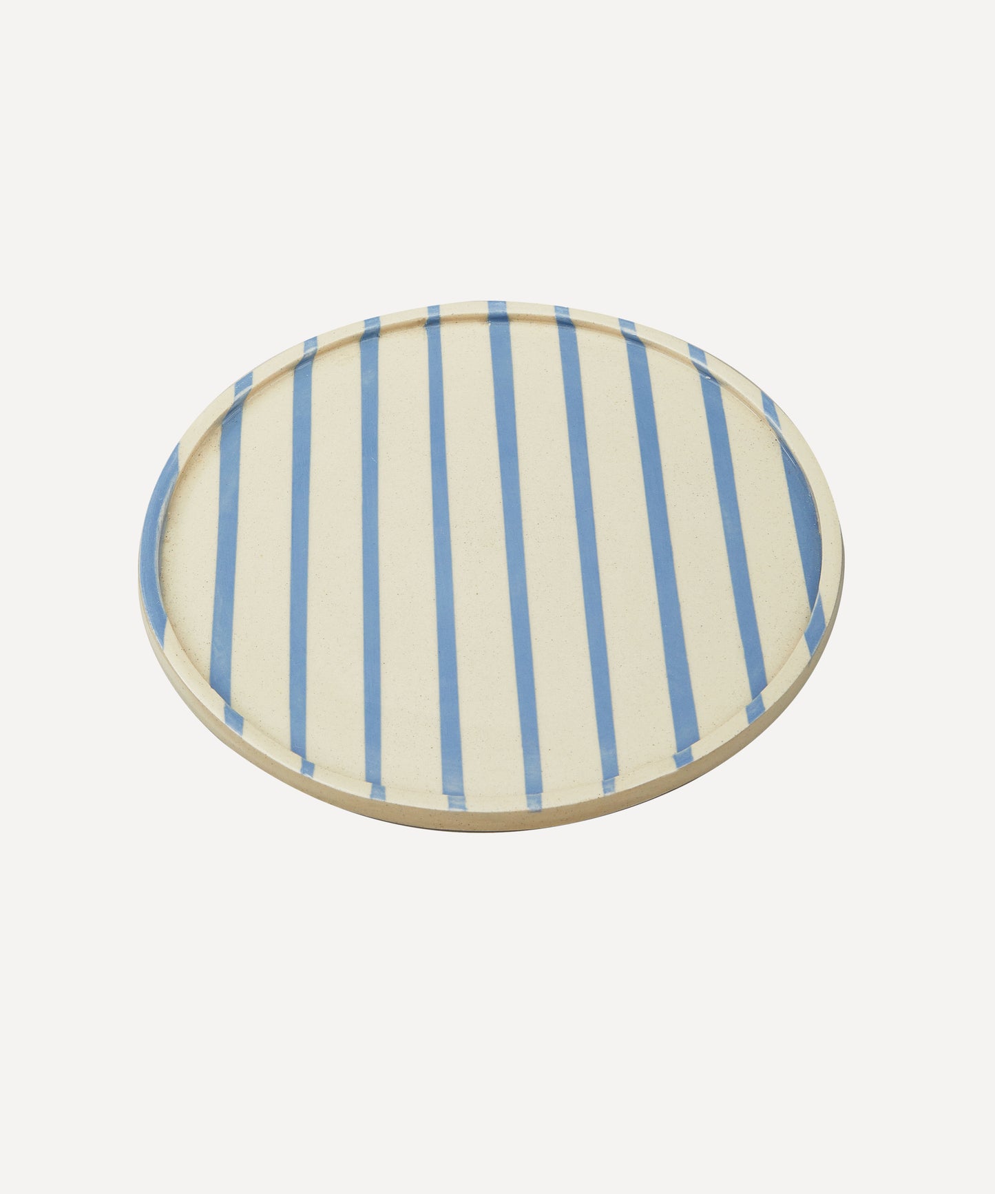 Fine Line Stripe Plate Blue 24cm