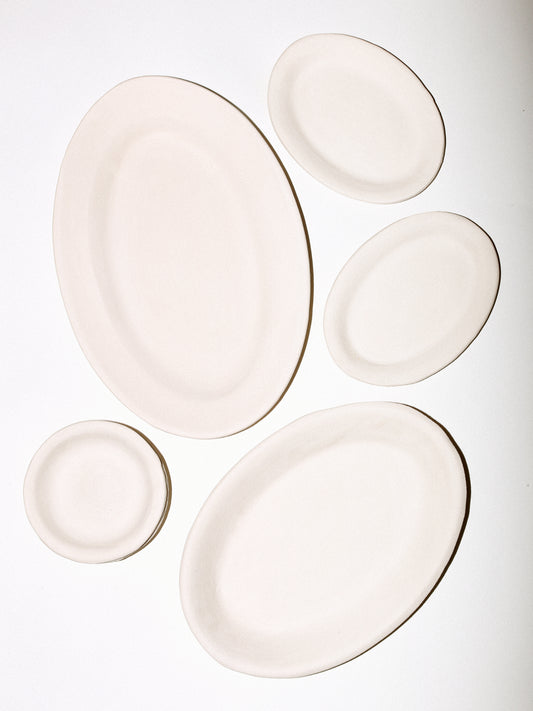 Love notes in Clay - Oval plate