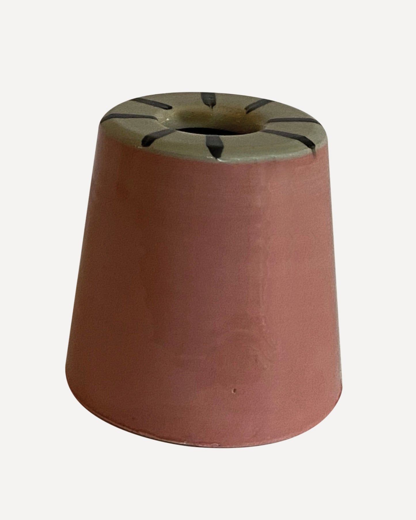 Isolation Face Candle Holder Pink
