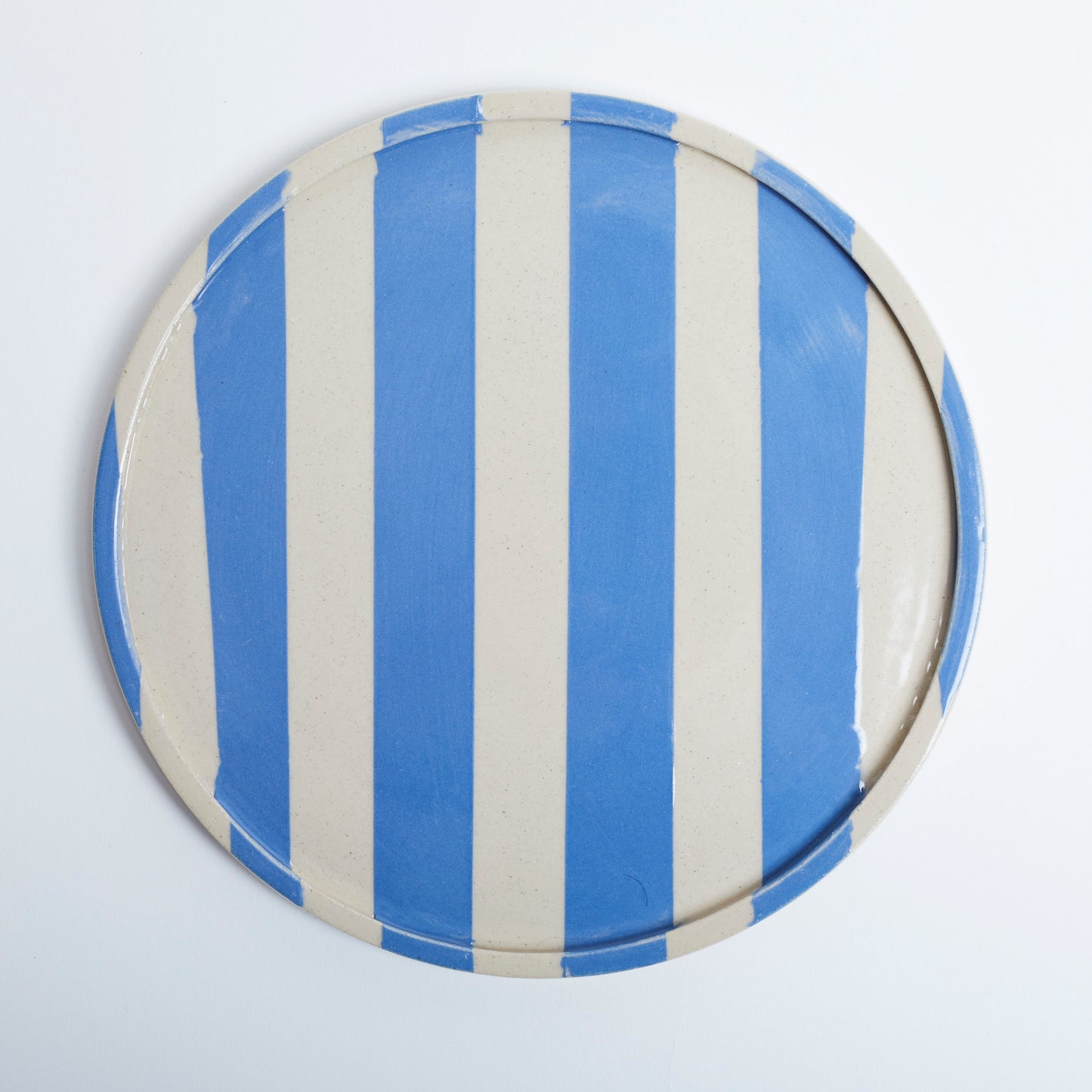 Duci Striped Plate Pale Blue 19cm