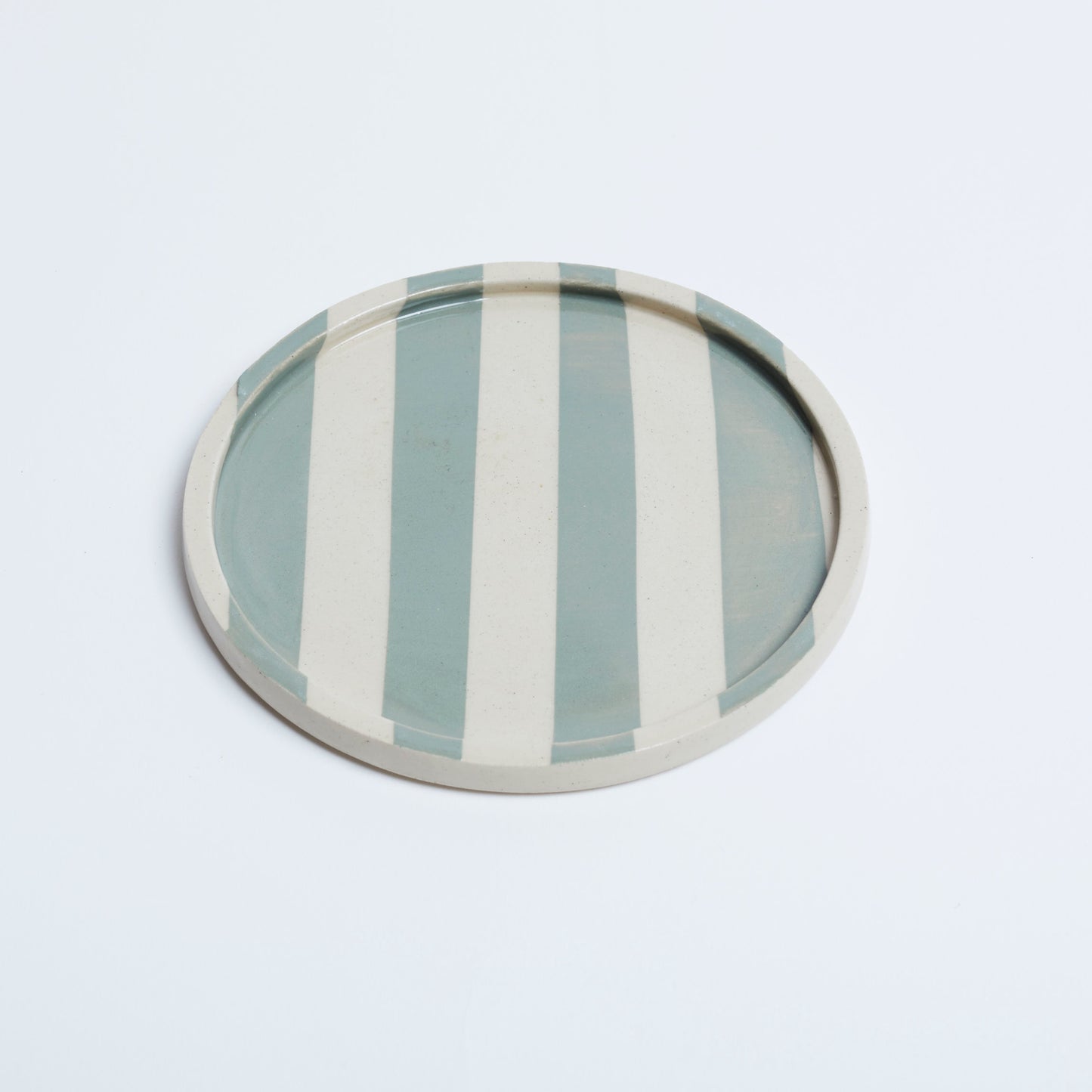 Duci Striped Plate Green 15cm