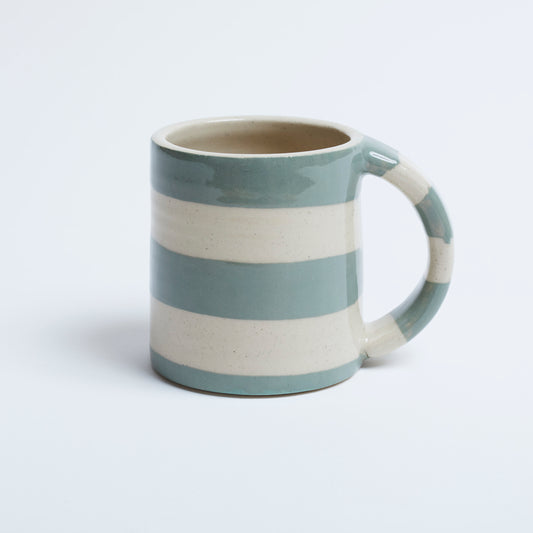 Duci Striped Mug Green