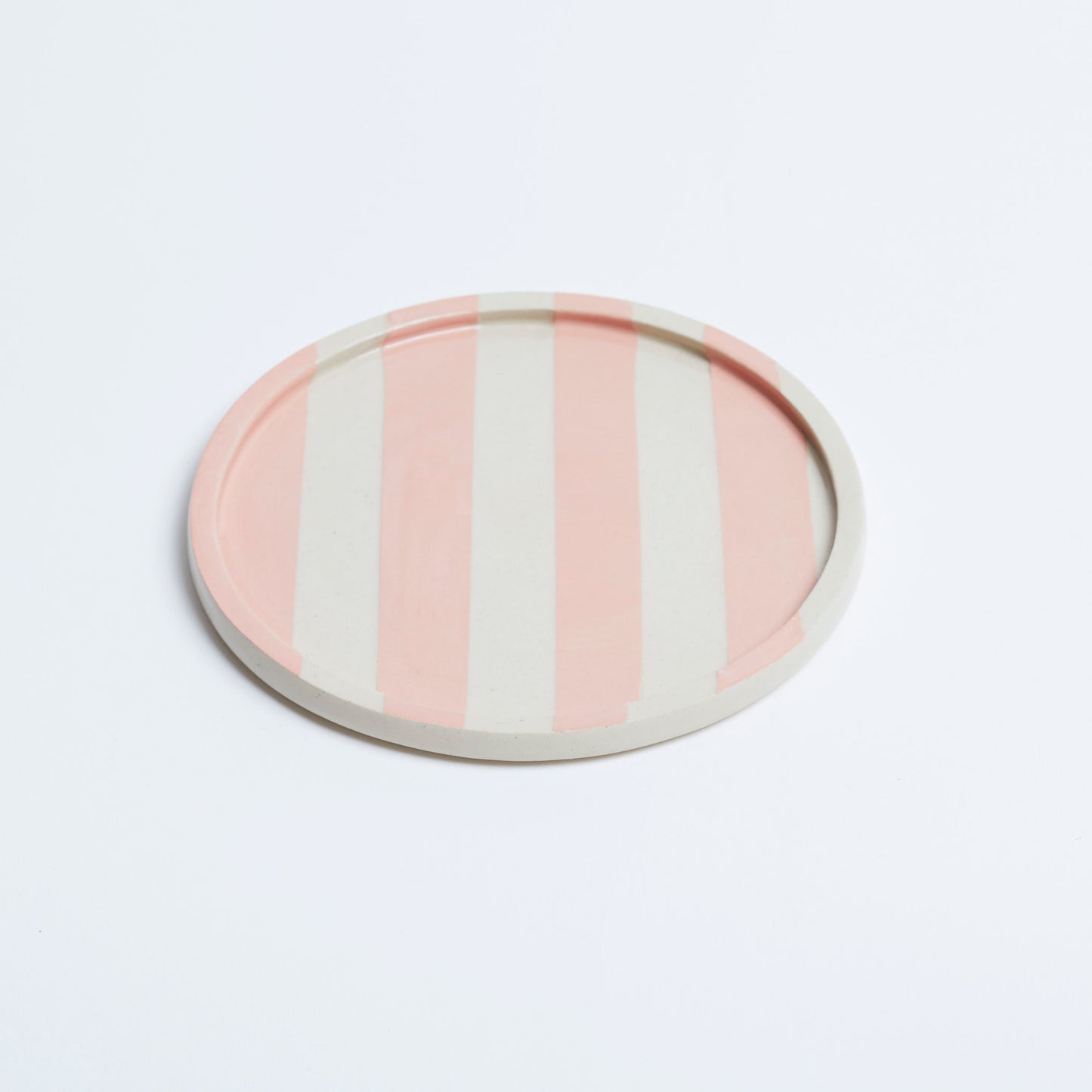 Duci Striped Plate Pink 15cm