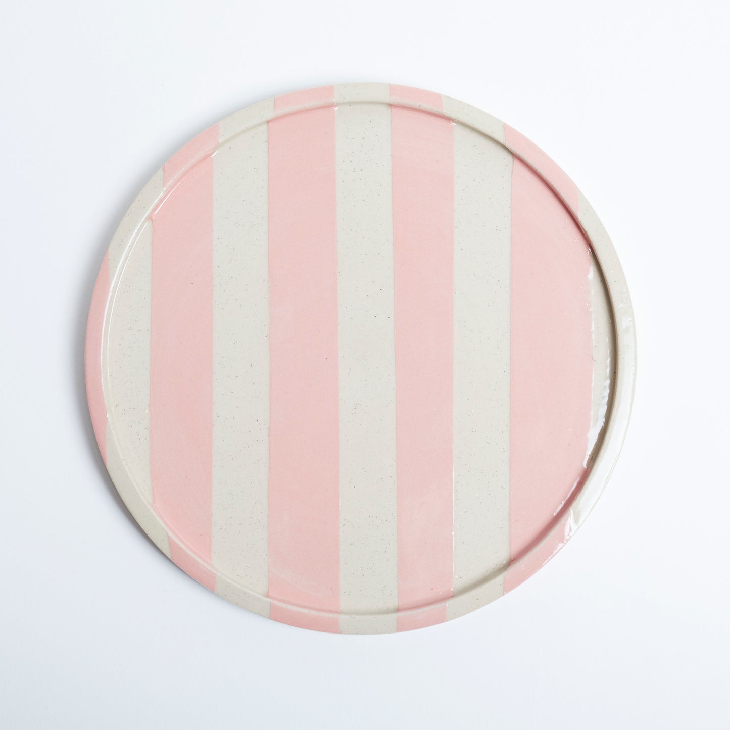 Duci Striped Plate Pink 19cm