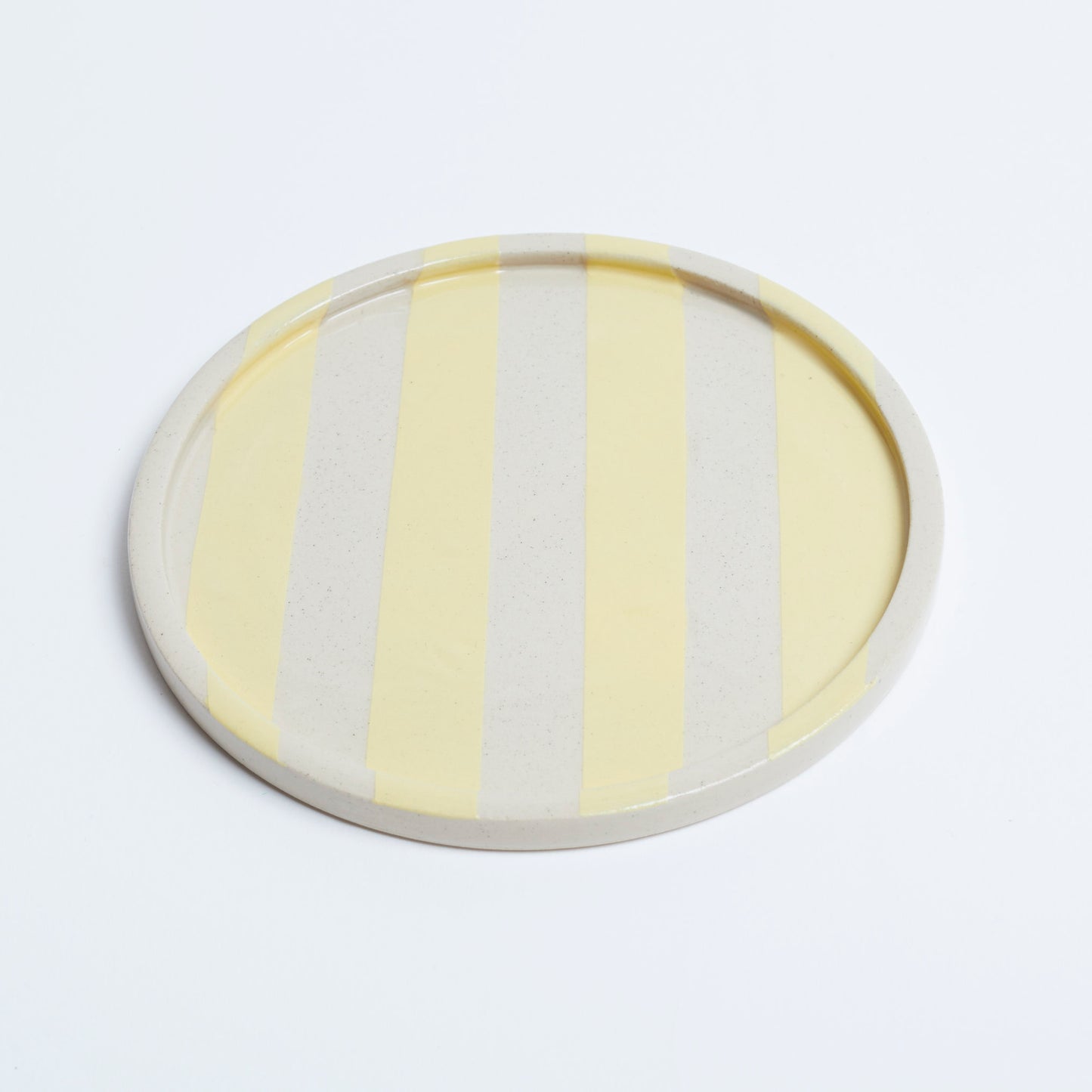 Duci Striped Plate Yellow 15cm